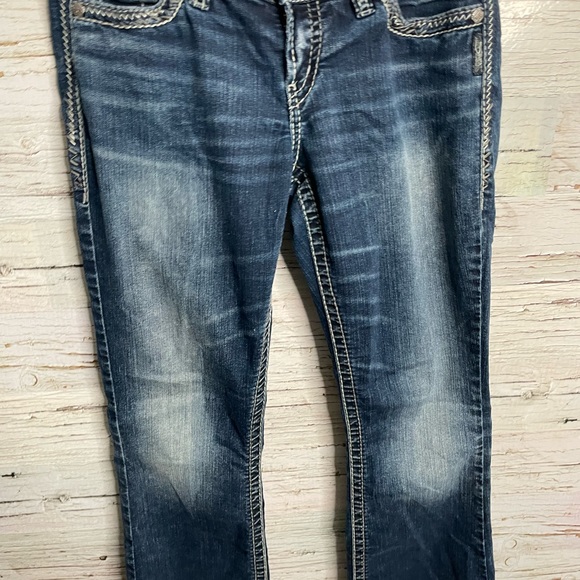 Silver jeans Suki boot cut jeans size 28 blue - Picture 4 of 11